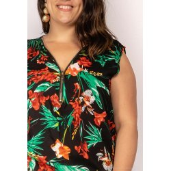 Plus+ Blomstret top
