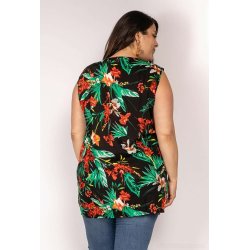 Plus+ Blomstret top