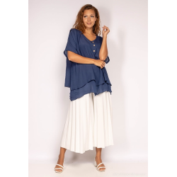 Plus+ Bluse med knapper 