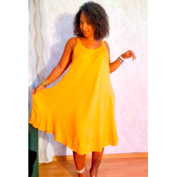 Kjole med dobbelt stropper