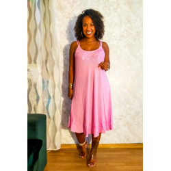 Kjole med dobbelt stropper