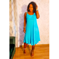 Kjole med dobbelt stropper