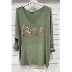 Bluse i angora og uld