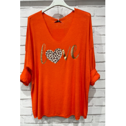 Bluse i angora og uld