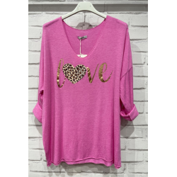 Bluse i angora og uld