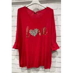 Bluse i angora og uld