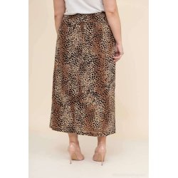 Lang nederdel med dyre print