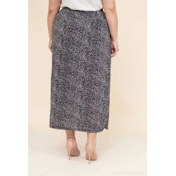 Lang nederdel med dyre print