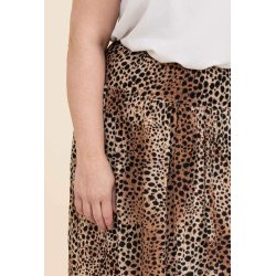 Lang nederdel med dyre print