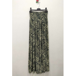 Lang nederdel med dyre print