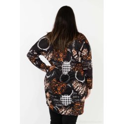 TILBUD - Sweater kjole med print Str. 38-46