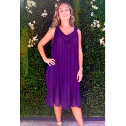 Kjole med V-udskring