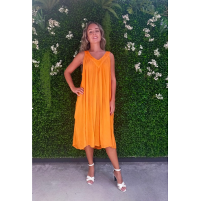 Kjole med V-udskring