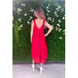 Kjole med V-udskring