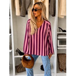 Bluse med v-udsk�ring