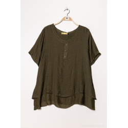 Plus+ Bluse med knapper 