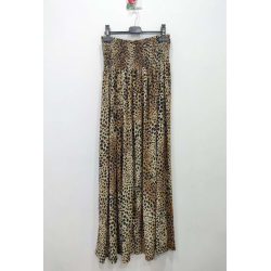 Lang nederdel med dyre print