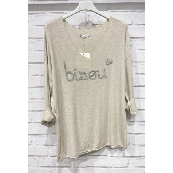 Bluse i angora og uld