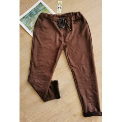 Plus+ Bukser i "ferskenskind" med for lommer