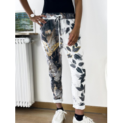 Bukser med metalic print