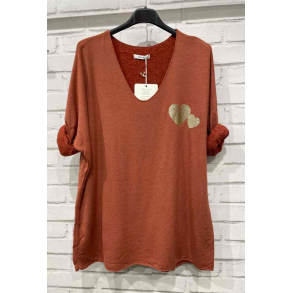 Bluse i angora og uld