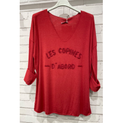 Bluse i angora og uld