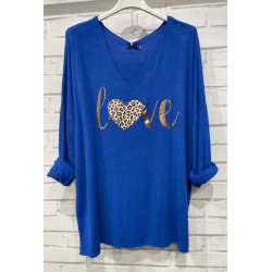 Bluse i angora og uld