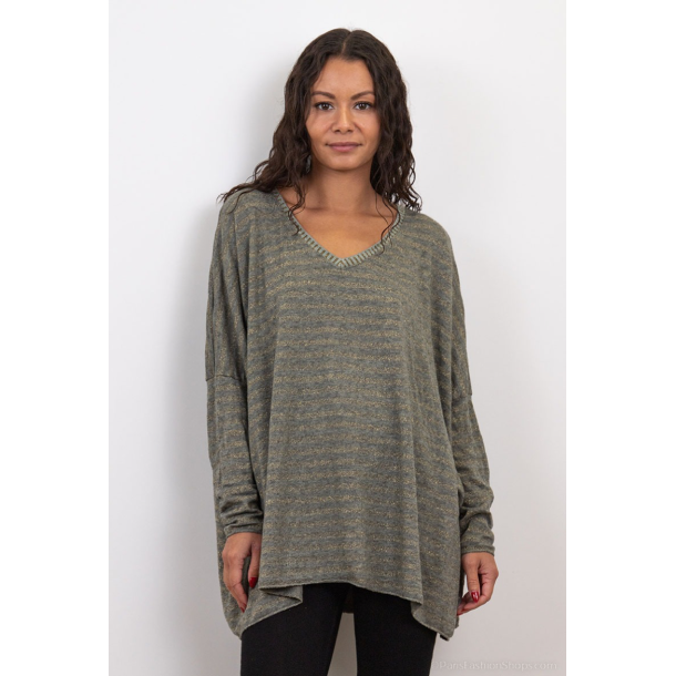 Bluse i angora og uld