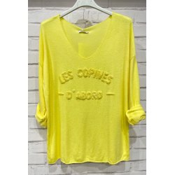 Bluse i angora og uld