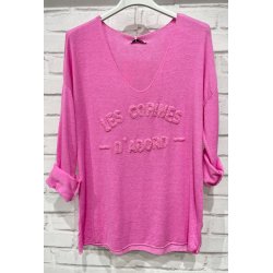 Bluse i angora og uld