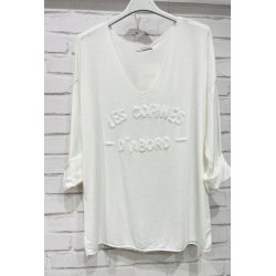 Bluse i angora og uld