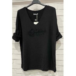 Bluse i angora og uld