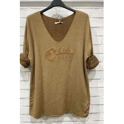 Bluse i angora og uld