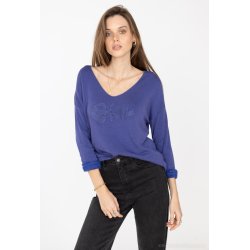 Bluse i angora og uld