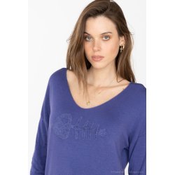 Bluse i angora og uld