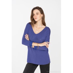 Bluse i angora og uld