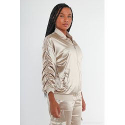 Jakke i guld og med masser af strk