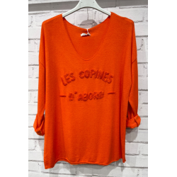 Bluse i angora og uld