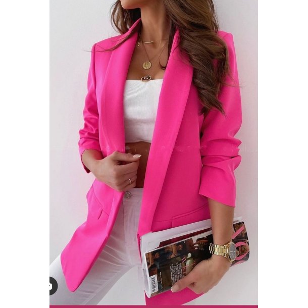 Jakke med rynk i rmet